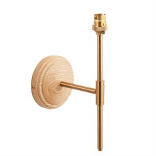 Gaddesby Wood T-Bar Wall Light Aged Brass