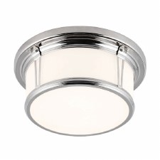 Feiss Woodward Bathroom Large Flush Light Polished Nickel Feiss Woodward Bathroom Large Flush Light Polished Nickel