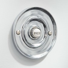 Circular Door Bell Push 3" Polished Chrome