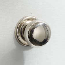 Plain Cupboard Door Knob 25mm Polished Nickel