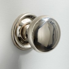 Plain Cupboard Door Knob 38mm Polished Nickel