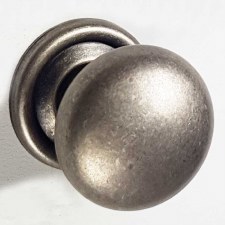 Plain Cupboard Door Knob 38mm Distressed Antique Nickel