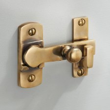 Cloakroom Door Bolt Renovated Brass