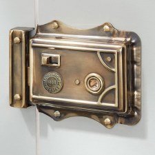 Broughton Victorian Rim Latch Renovated Brass RH