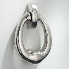 Ring Door Knocker Small Polished Chrome