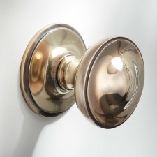 Centre Door Knob 3" Renovated Brass