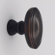 Edwardian Oval Cupboard Knob 40mm Oil Rubbed Bronze