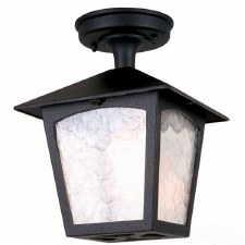 Elstead York Ceiling Tube Light Black