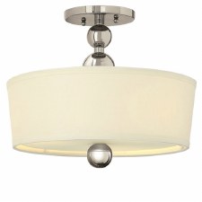 Hinkley Zelda Semi Flush Ceiling Light Polished Nickel Hinkley Zelda Semi Flush Ceiling Light Polished Nickel
