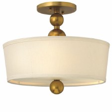 Hinkley Zelda Semi Flush Ceiling Light Vintage Brass Hinkley Zelda Semi Flush Ceiling Light Vintage Brass