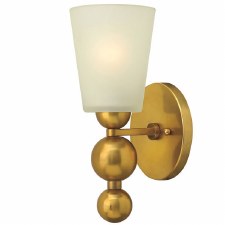 Hinkley Zelda Single Wall Light Vintage Brass