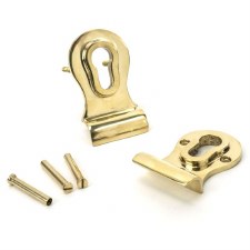 Additional picture of From The Anvil Period Euro Door Pull Back-To-Back Fixings Polished Brass
