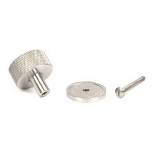 Additional picture of From The Anvil Brompton Cabinet Knob Plain Rose 32mm Satin Stainless Steel