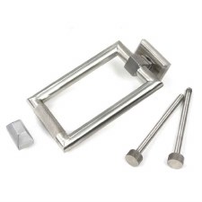 Additional picture of From The Anvil Brompton Door Knocker Satin 316 Stainless Steel
