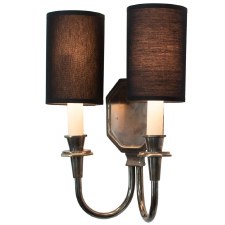 Additional picture of Diane Double Wall Light Antique Brass