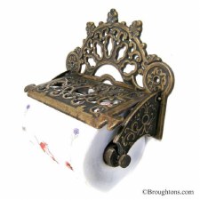 Decorative Kitchen Roll Holder Antique Brass - Broughtons Lighting & Ironmongery