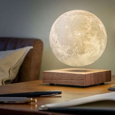 Additional picture of Smart Moon Floating Table Lamp Walnut Base