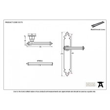 Additional picture of From The Anvil Tudor Door Handles Black