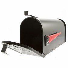 US Mail Post Box Aluminium Black