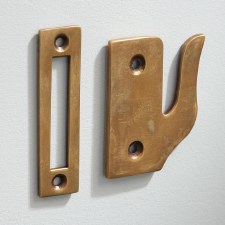 Additional picture of Cupboard Fastener Large Antique Satin Brass