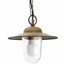 Additional picture of Casale Chain Ceiling Light 1362 Aged Copper Clear Glass