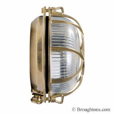 Additional picture of Tortuga Bulkhead Flush Light 200.14 Natural Brass