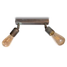 Additional picture of Lumen Double Wall or Ceiling Light 3092 Aged Copper