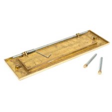 Additional picture of From The Anvil Large Letter Plate Polished Brass Unlacquered