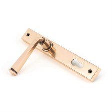 Additional picture of From The Anvil Avon Slimline Espag Door Lock Handles Polished Bronze