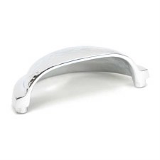 Additional picture of From The Anvil Hammered Concealed Drawer Pull Polished Chrome
