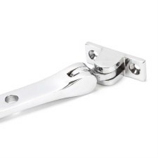 Additional picture of From The Anvil Hammered Newbury Window Stay 10 Polished Chrome