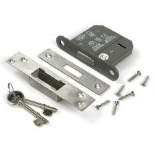 Additional picture of From The Anvil 5 Lever Deadlock 3" Stainless Steel