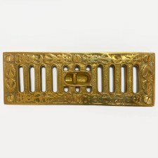 Additional picture of Cast Decorative Hit & Miss Air Vent Polished Brass