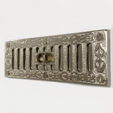 Additional picture of Cast Decorative Hit & Miss Air Vent Vintage Nickel