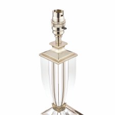 Additional picture of Laura Ashley Carson Table Lamp Base Small Polished Nickel