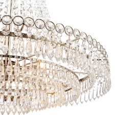 Additional picture of Laura Ashley Enid 5 Light Cut Glass Chandelier Grand