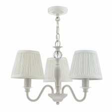 Additional picture of Laura Ashley Ellis 3 Light Pendant Satin Grey with Shades