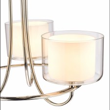 Additional picture of Laura Ashley Southwell 3 Light Pendant Polished Nickel