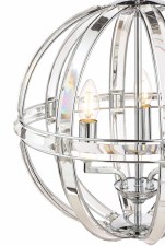 Additional picture of Laura Ashley Aidan 5 Light Pendant Polished Chrome