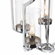 Additional picture of Laura Ashley Joseph 5 Light Chandelier Polished Chrome