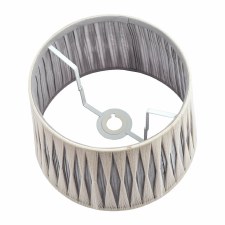 Additional picture of Laura Ashley Pleated Shade 12" Grey and Charcoal