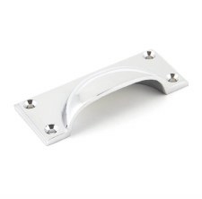 Additional picture of From The Anvil Art Deco Drawer Pull Handle Polished Chrome