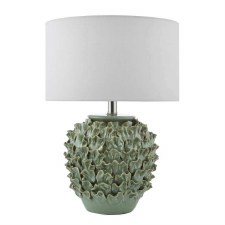 Additional picture of Alisa Table Lamp Green with White Shade