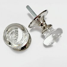 Additional picture of Arizona Glass Door Knobs Polished Nickel