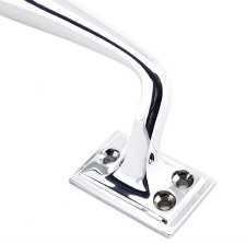 Additional picture of From The Anvil Art Deco Pull Handle Small Polished Chrome