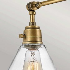 Additional picture of Hinkley Arti Adjustable Wall Light Heritage Brass