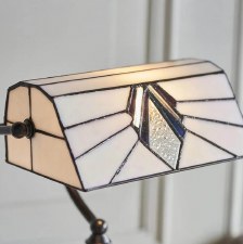 Additional picture of Interiors 1900 Astoria Tiffany Bankers Lamp 70909
