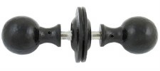 Additional picture of From The Anvil Mortice or Rim Ball Door Knobs Black