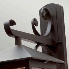Additional picture of Elstead Winchester Outdoor Wall Light Lantern Fancy Bracket Black