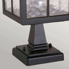Additional picture of Elstead Winchester Pedestal Lantern Light Black